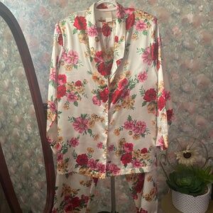 Floral Silky PJ Set